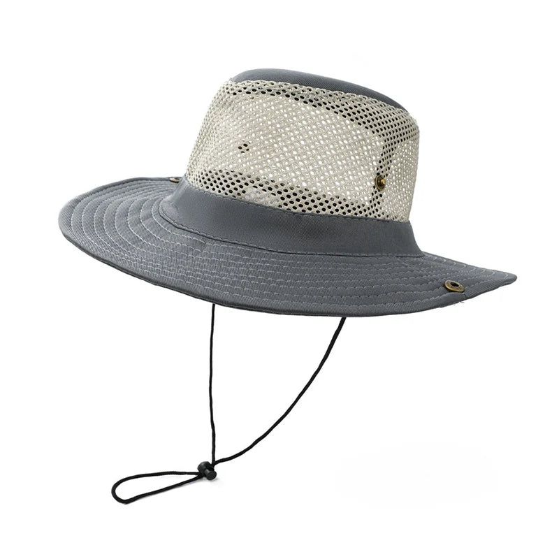 Booney Hat Wide Brim Sun Protection - Gray