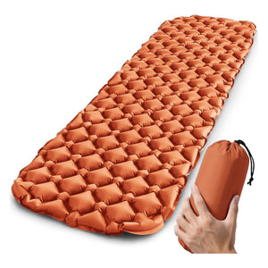 INFLATE-A-MAT Inflatable Sleeping Mat - Orange