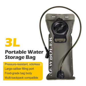 Hydration Water Reservoir 1.5 / 2.0 / 3.0 Liter Leak-proof - Grey, 3L