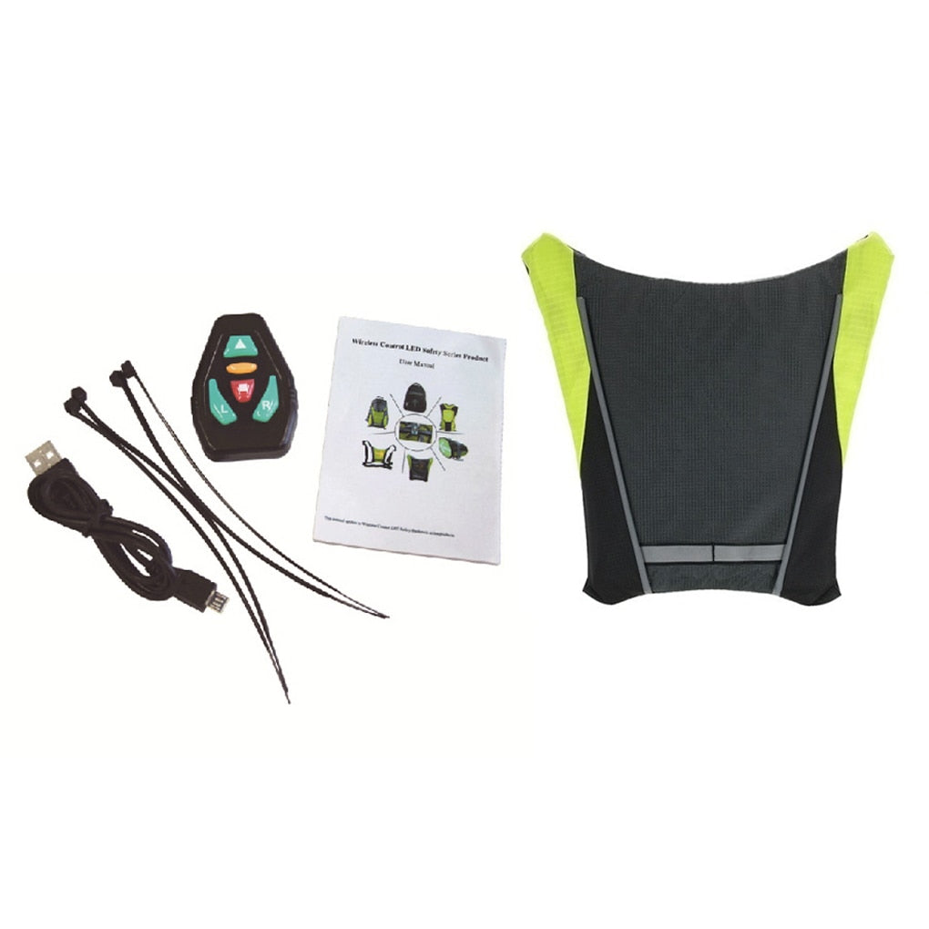LUMI-VEST LED Cycling Safety Vest - dark grey