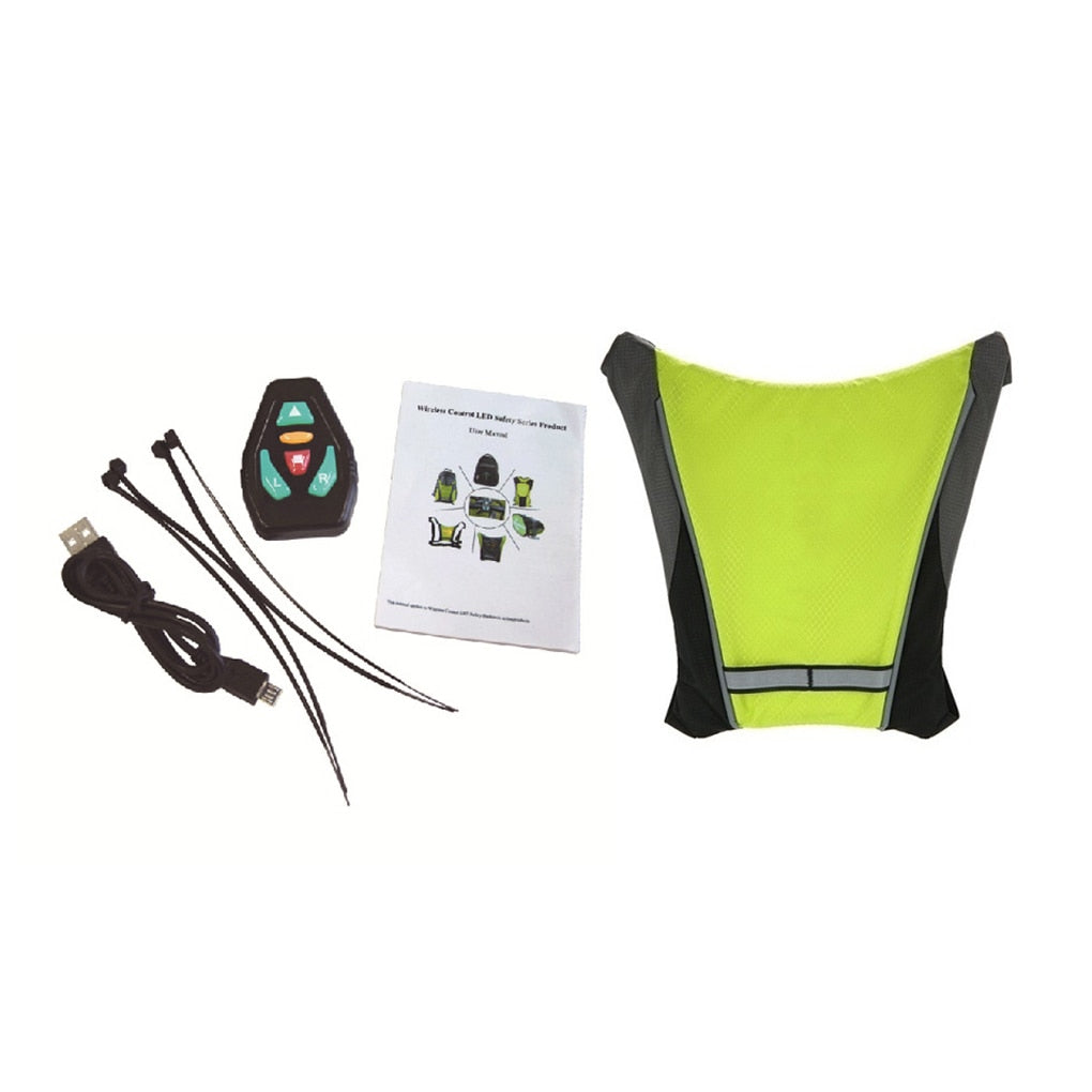 LUMI-VEST LED Cycling Safety Vest - yellow