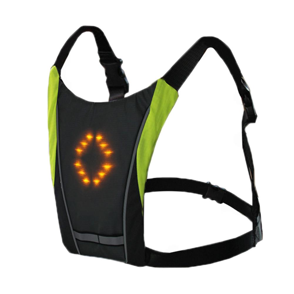 LUMI-VEST LED Cycling Safety Vest - warning signal lit