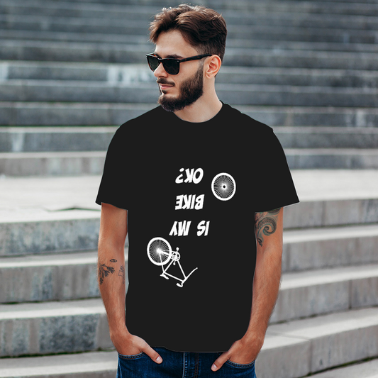 Is My Bike OK? T-shirt - black, worn