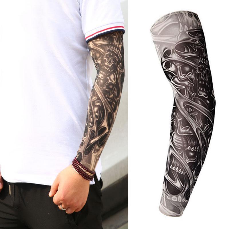 Tattoo Print UV Arm Sleeve - worn on the arm