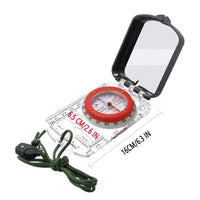Deluxe Orienteering Compass - size