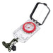 Deluxe Orienteering Compass - mirror open with lanyard