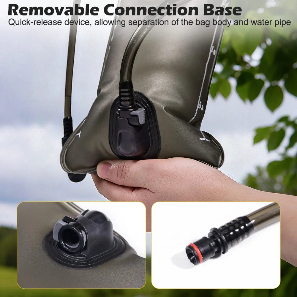 Hydration Water Reservoir 1.5 / 2.0 / 3.0 Liter Leak-proof - quick-release hose connector