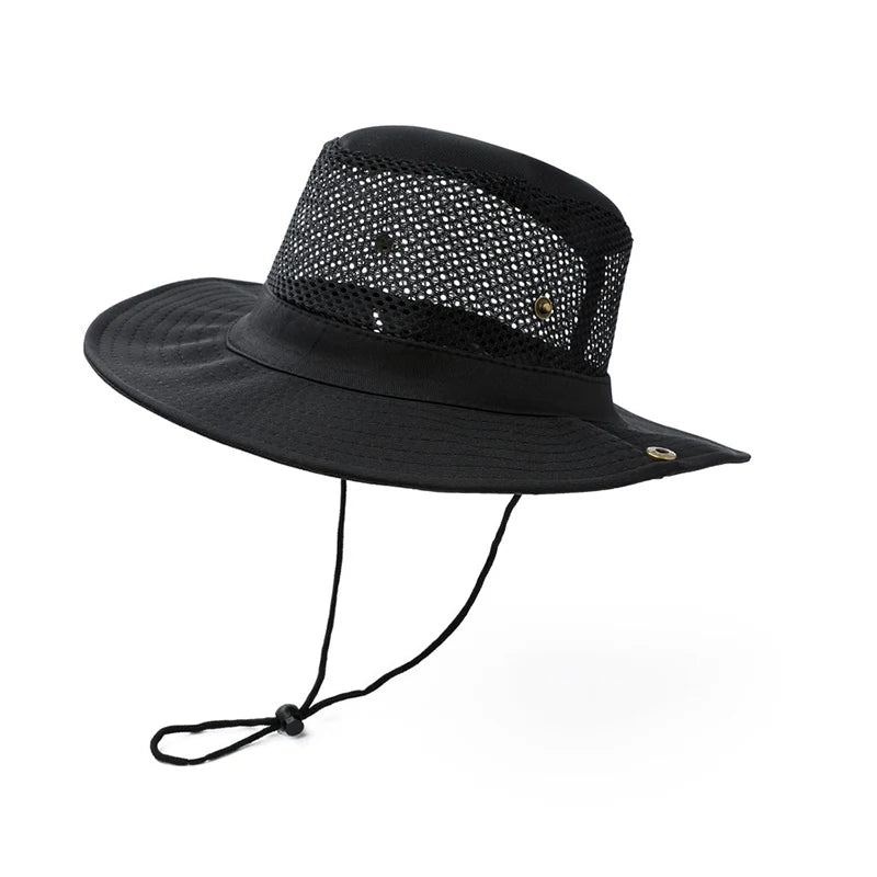 Booney Hat Wide Brim Sun Protection - Black