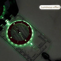 Deluxe Orienteering Compass - luminous markings in the dark