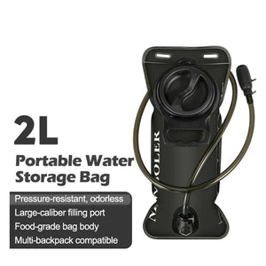 Hydration Water Reservoir 1.5 / 2.0 / 3.0 Liter Leak-proof - Black, 2L