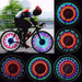 Bicycle LED Wheel Light - light patterns on a bike wheel