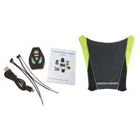 LUMI-VEST LED Cycling Safety Vest - dark grey