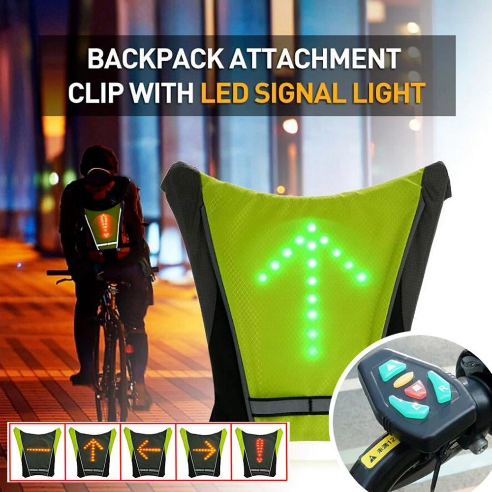 LUMI-VEST LED Cycling Safety Vest - worn while cycling, with remote
