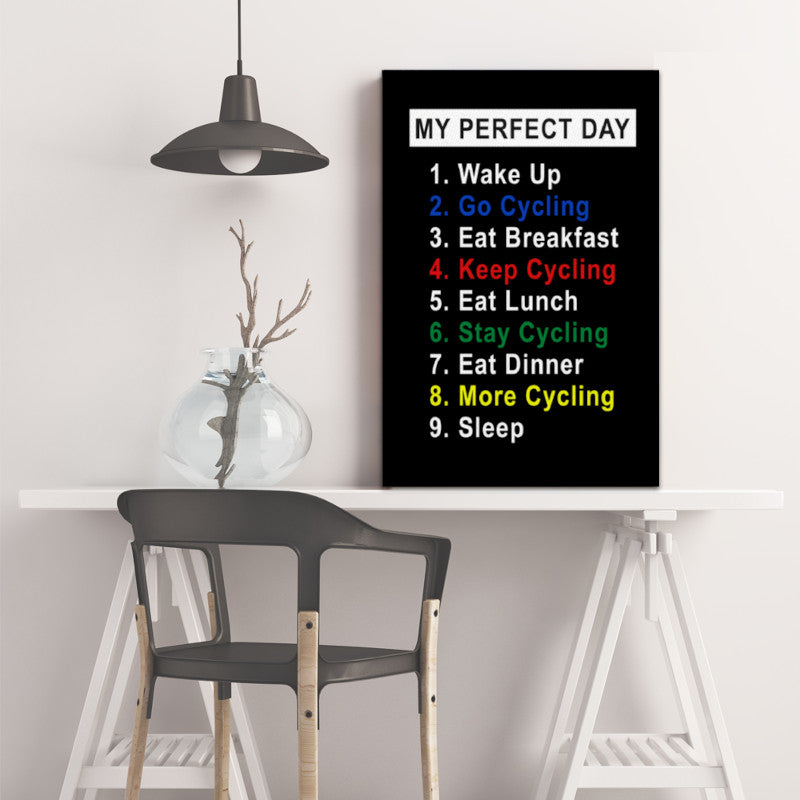 canvas-print-decor-my-perfect-day-cycling