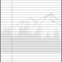 Outdoor Journal eBook - printable journal page