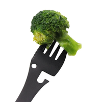 5-in-1 Fork, Knife and Spoon Multi-Tool - in use at mealtime