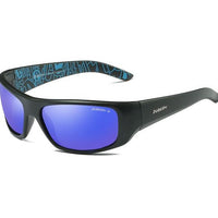 Polarized Sunglasses UV400 - black frame, blue lens