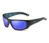 Polarized Sunglasses UV400 - black frame, blue lens