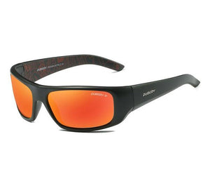 Polarized Sunglasses UV400 - black frame, red lens
