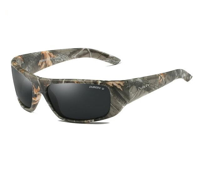 Polarized Sunglasses UV400 - stone frame, black lens