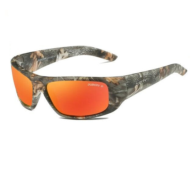 Polarized Sunglasses UV400 - stone frame, red lens