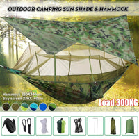 Hammock and Rain Fly Set - camouflage set with included parts
